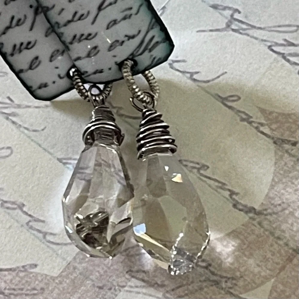 ARTISAN Earrings “Literary Chic” - Dangles